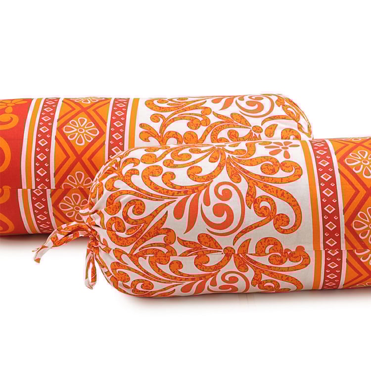 SWAYAM Floral Cotton Diwan Set-Set Of 6 Pcs.