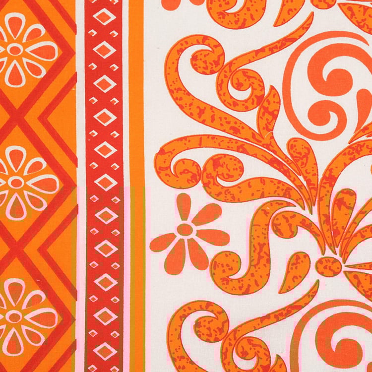 SWAYAM Floral Cotton Diwan Set-Set Of 6 Pcs.