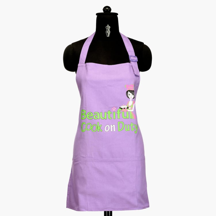 SWAYAM Printed Apron & Oven Gloves - Set of 3 Pcs.