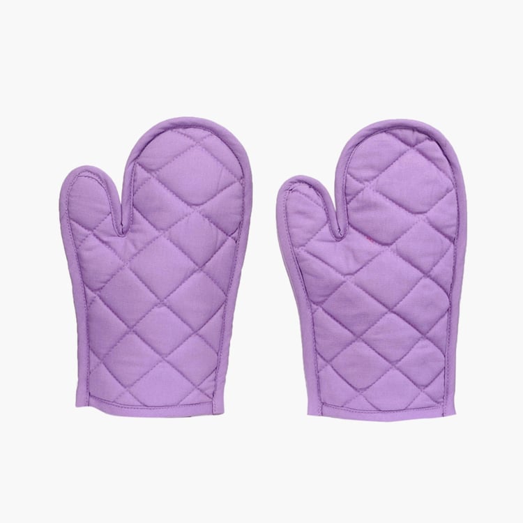 SWAYAM Printed Apron & Oven Gloves - Set of 3 Pcs.