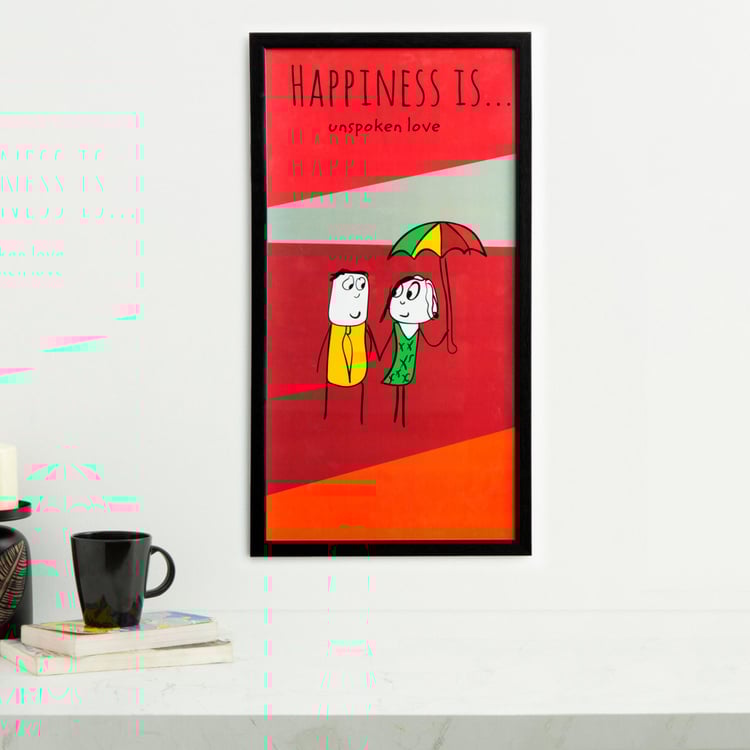 Happiness Unspoken Love- Photo Frame - 35 X 65 cm