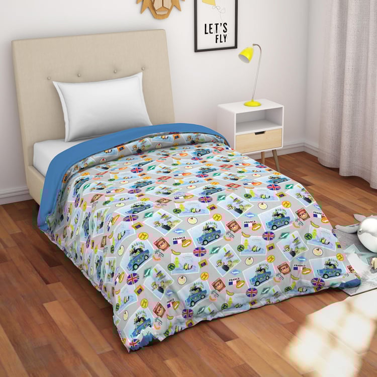 Spaces  Essentials Printed Single Bed Dohar - 152 X 220 Cm