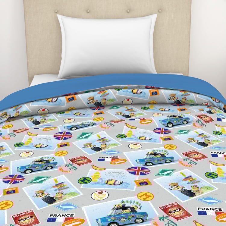 Spaces  Essentials Printed Single Bed Dohar - 152 X 220 Cm