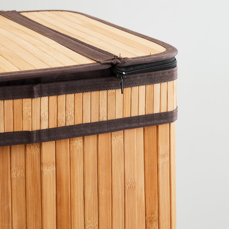 Wilton Bamboo Square Laundry Hamper