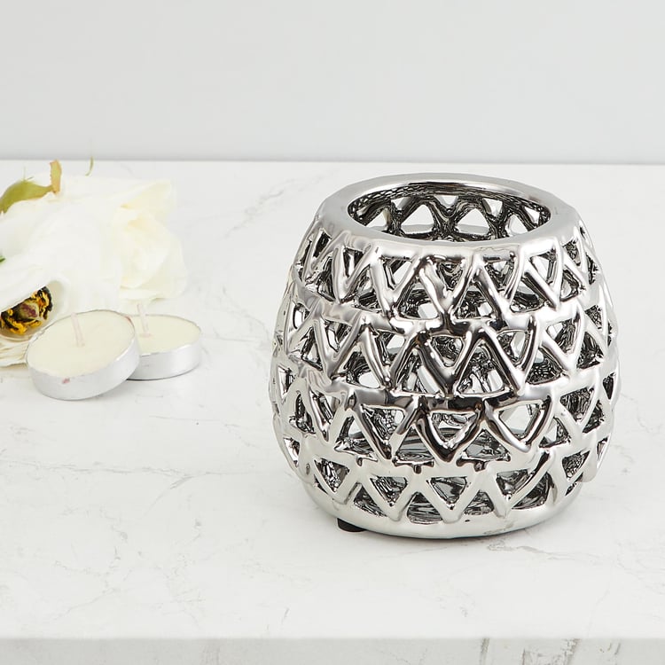 Splendid Textured Round Votive Holder