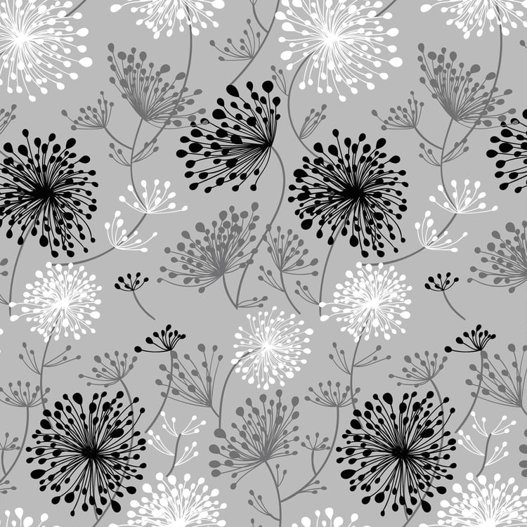 Hewa-Dandelion Printed Cushion Covers - Set Of 2 - 40 X 40 cm