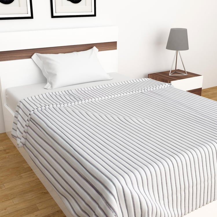 Viel Striped Single Bed Throw - 180 X 130 cm