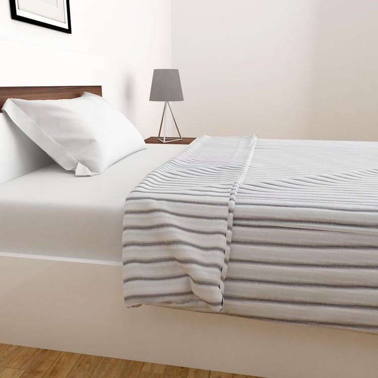 Viel Striped Single Bed Throw - 180 X 130 cm