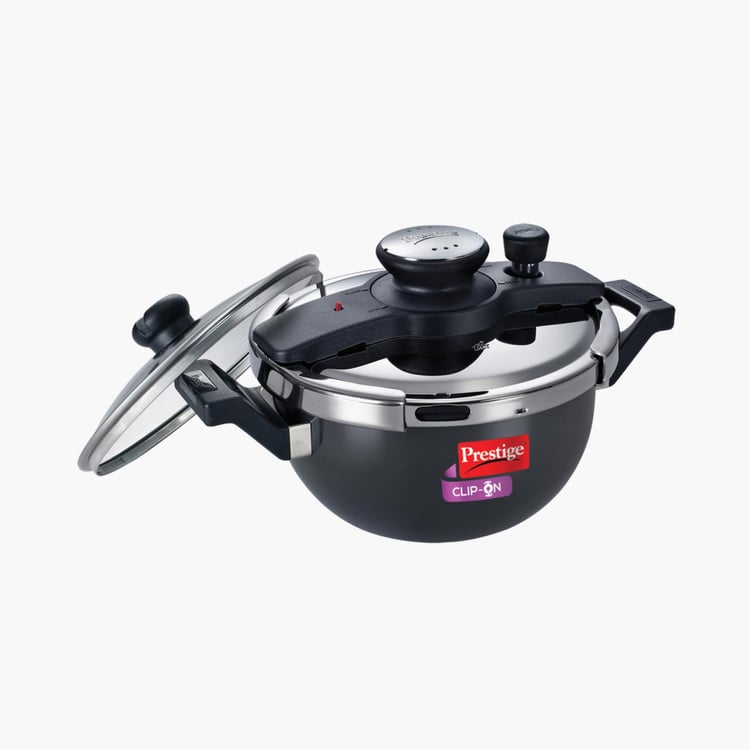 PRESTIGE Clip-On Hard Anodised Kadai - 3.5l