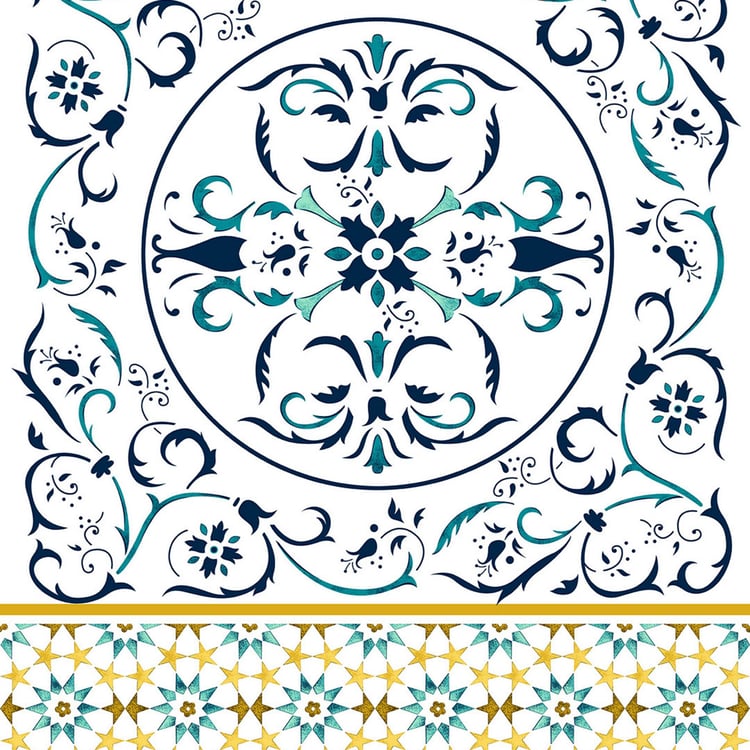 PORTICO NEW YORK Mosaics Single Bed Comforter - 152 x 224 cm