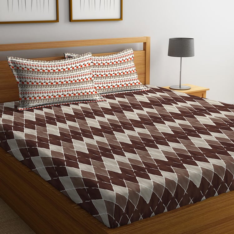 PORTICO NEW YORK Marvella Printed 3-Piece Bedsheet Set - 224 x 254 cm