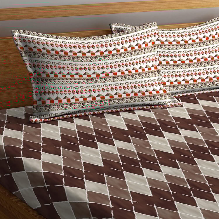 PORTICO NEW YORK Marvella Printed 3-Piece Bedsheet Set - 224 x 254 cm