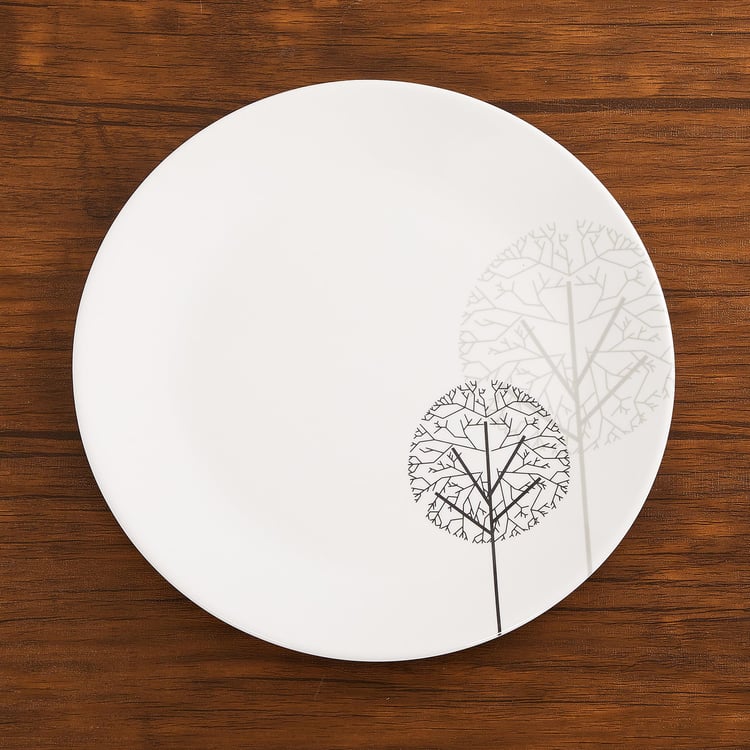 Corsica Spinel Set of 4 Melamine Floral Print Dinner Plates - 27cm