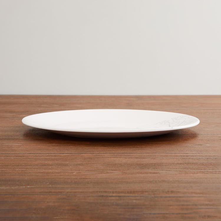 Corsica Spinel Set of 4 Melamine Floral Print Dinner Plates - 27cm