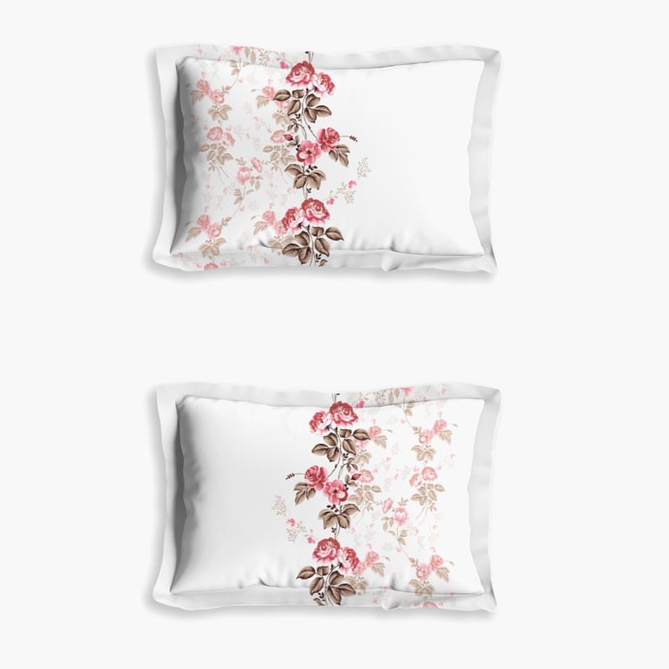 D'DECOR Stain Resistant Printed 3-Piece King-Size Bedsheet Set - 274 x 274 cm