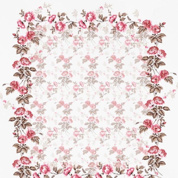 D'DECOR Stain Resistant Printed 3-Piece King-Size Bedsheet Set - 274 x 274 cm