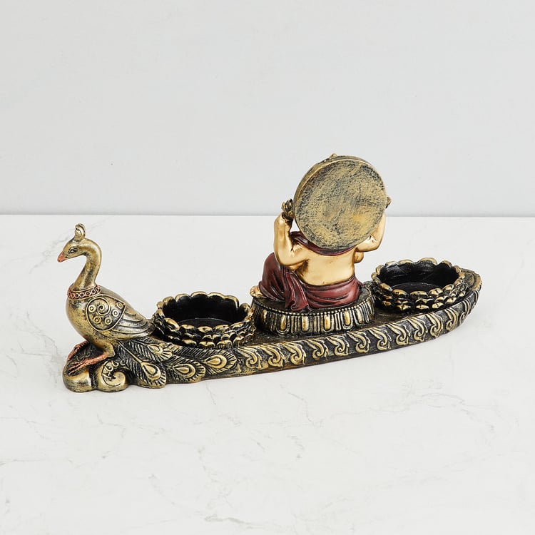 HOMECENTER Ganesha Peacock T-Light Holder