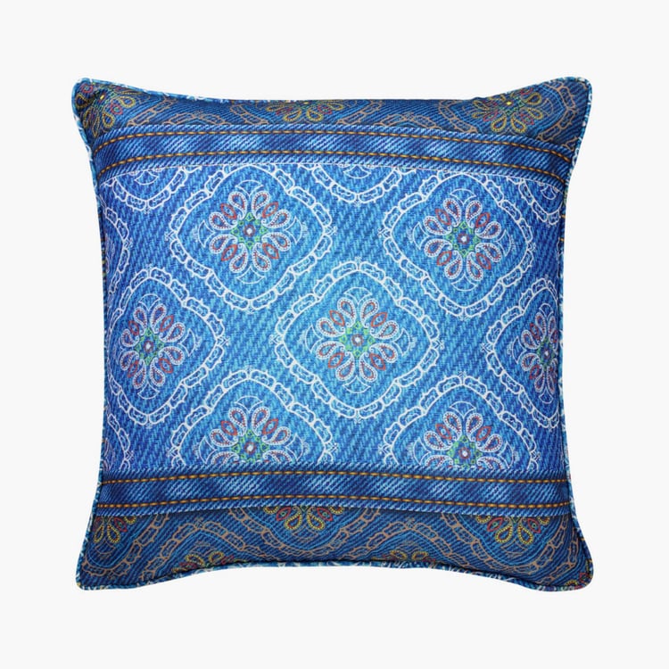 SWAYAM Ethnic Print Cushion Covers- Set of 2- 40 X 40 cm