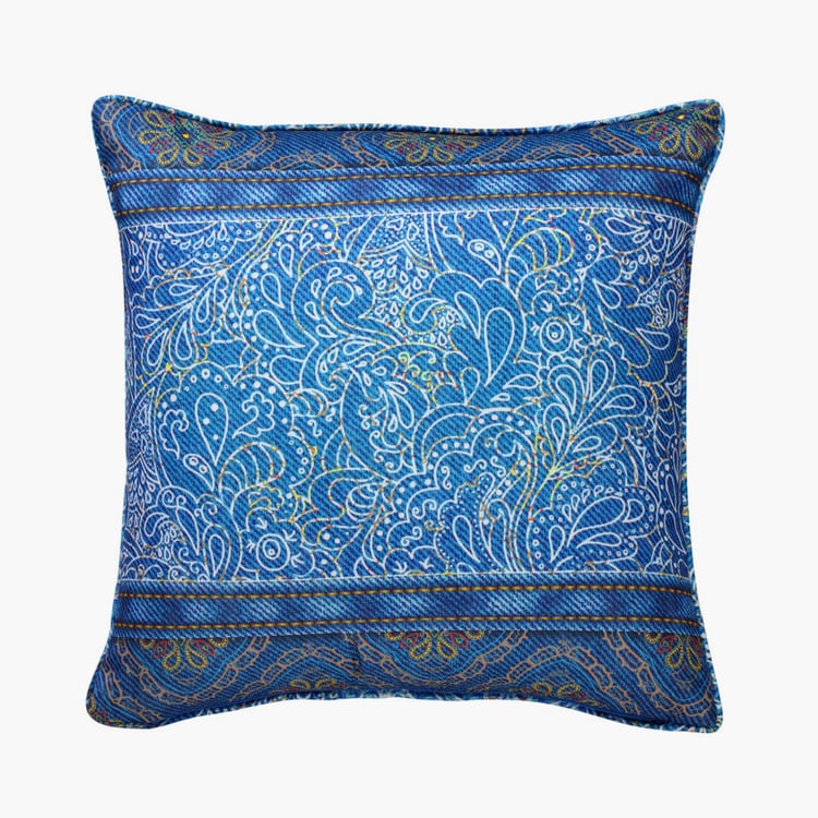SWAYAM Ethnic Print Cushion Covers- Set of 2- 40 X 40 cm