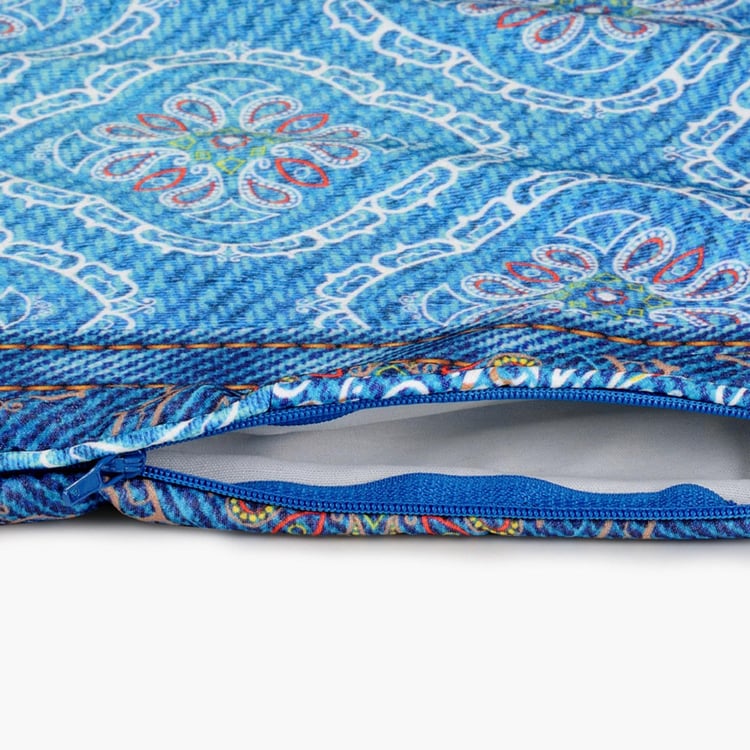 SWAYAM Ethnic Print Cushion Covers- Set of 2- 40 X 40 cm