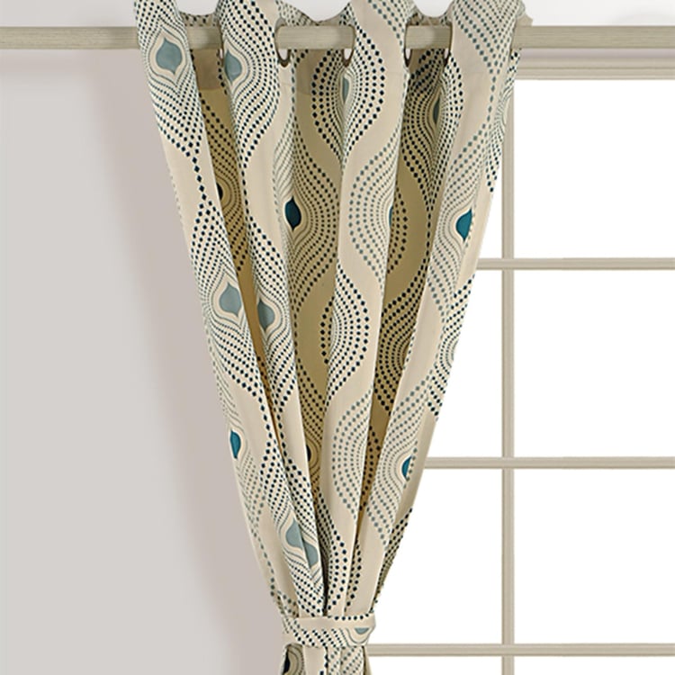 SWAYAM Printed Semi-Blackout Door Curtain- 137 X 228 cm