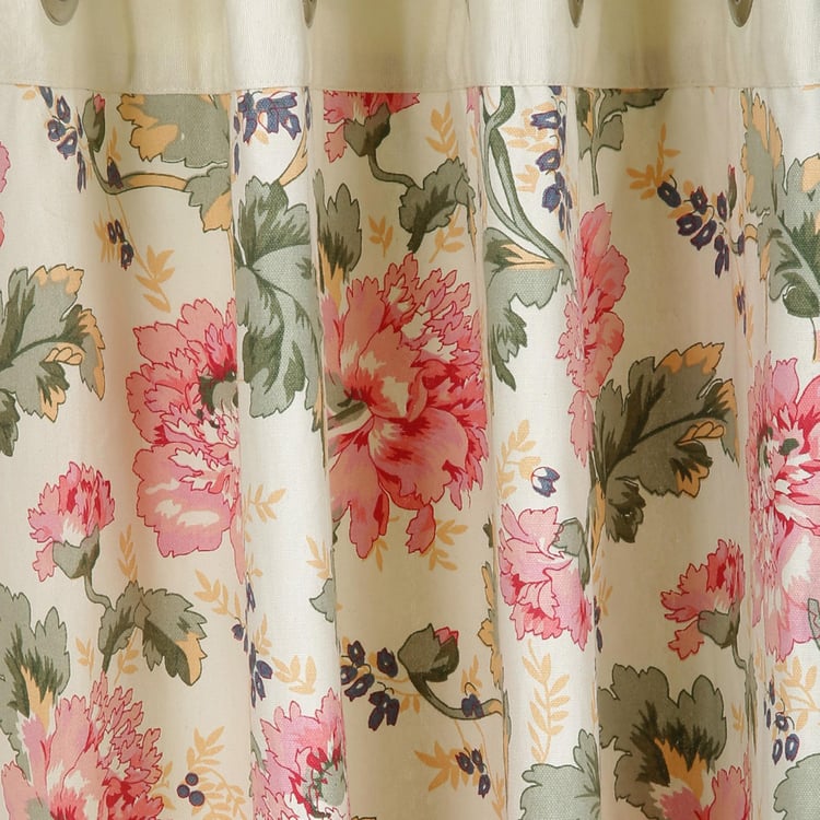 SWAYAM Floral Print Door Curtain - 137 x 274 cm