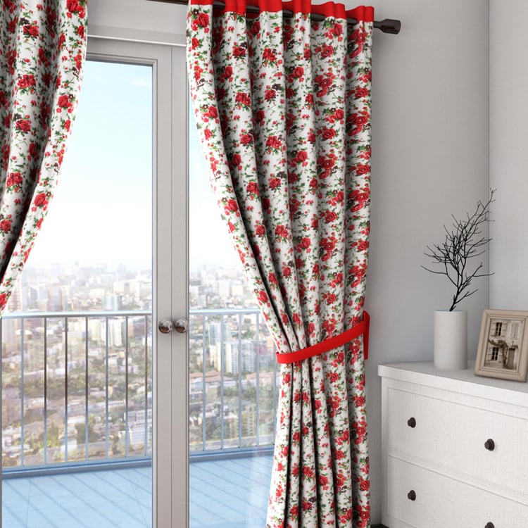 SWAYAM Printed Semi-Blackout Long Door Curtain- 137 X 274 cm