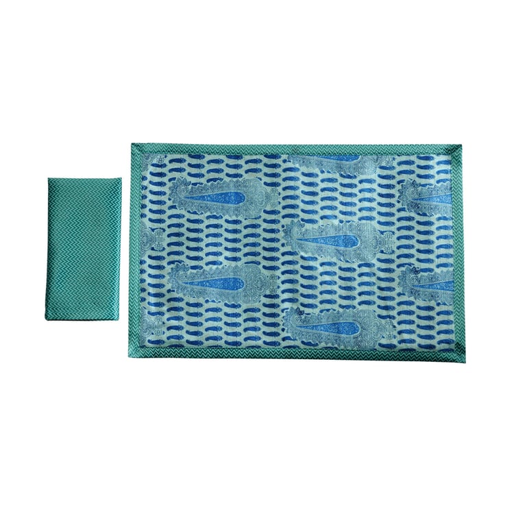SWAYA Printed Table Mats and Dinner Napkins - Set of 4