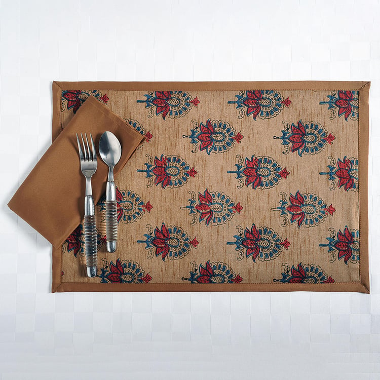 Saptami Table Mat Buy SWAYAM Printed Table Mats and Dinner Napkins - Set of 12 from ...