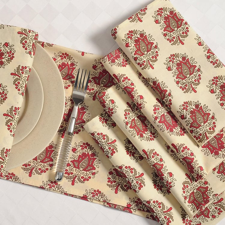 SWAYAM Printed Napkins - Set Of 6