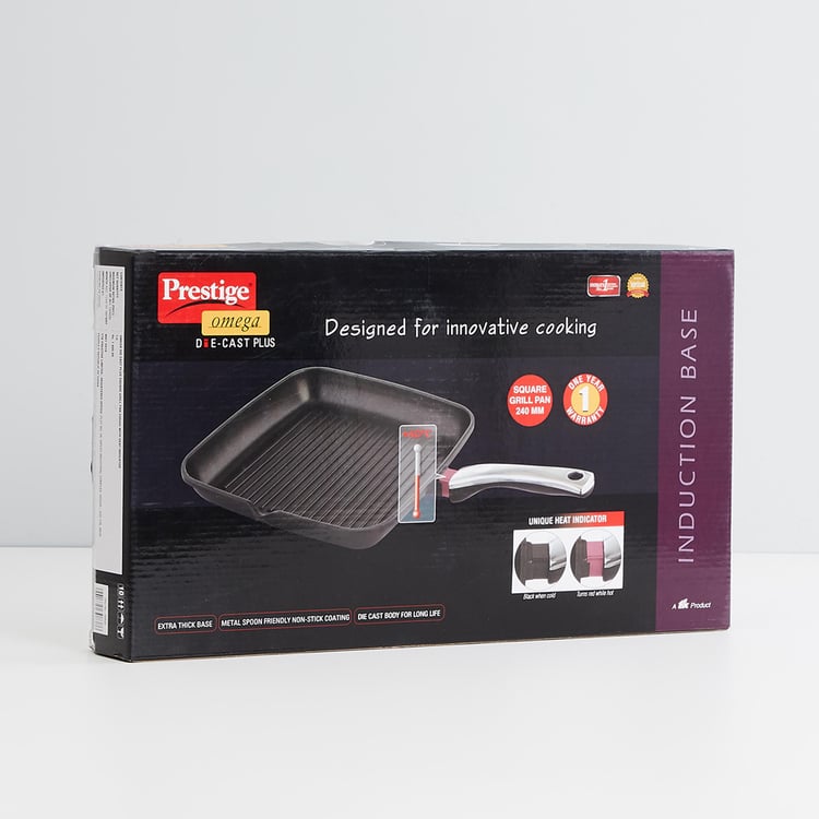 PRESTIGE Omega Die-Cast Plus Square Grill Pan