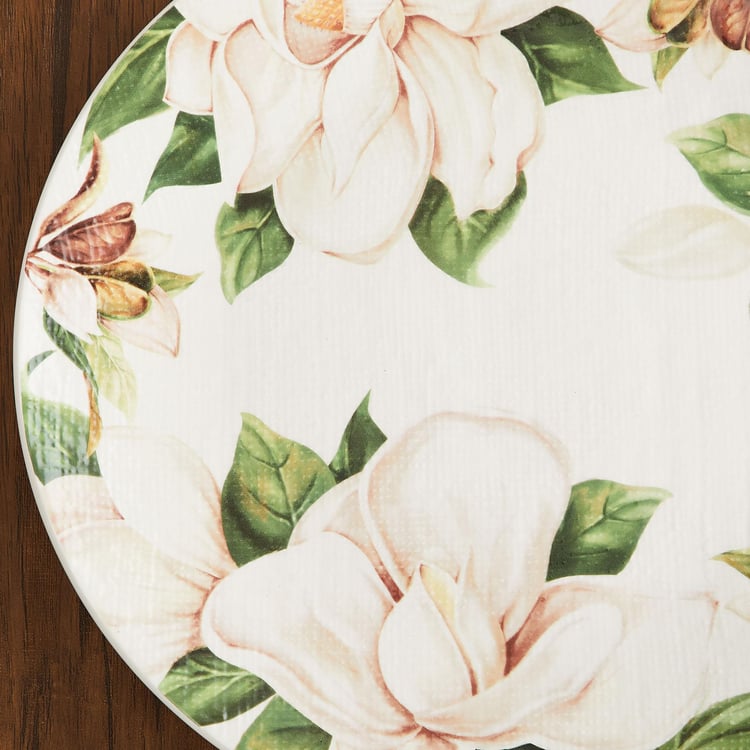 Magnolia Floral Dinner Plates - Iron stone ( Stoneware) - Dinner Plate 28 cm -Multicolour