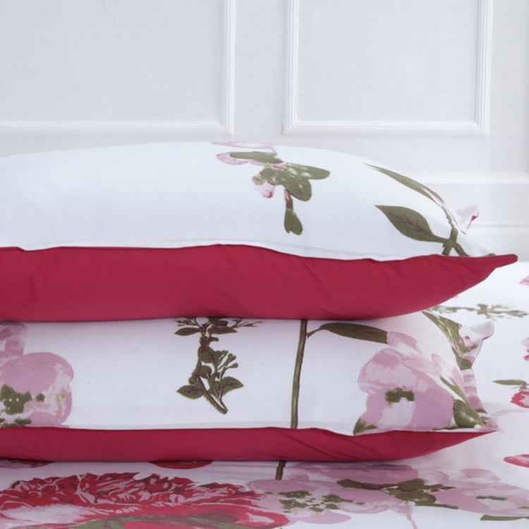 MASPAR Zephyr Printed 3-Pc. King Size Bedsheet Set- 275 X 275 cm