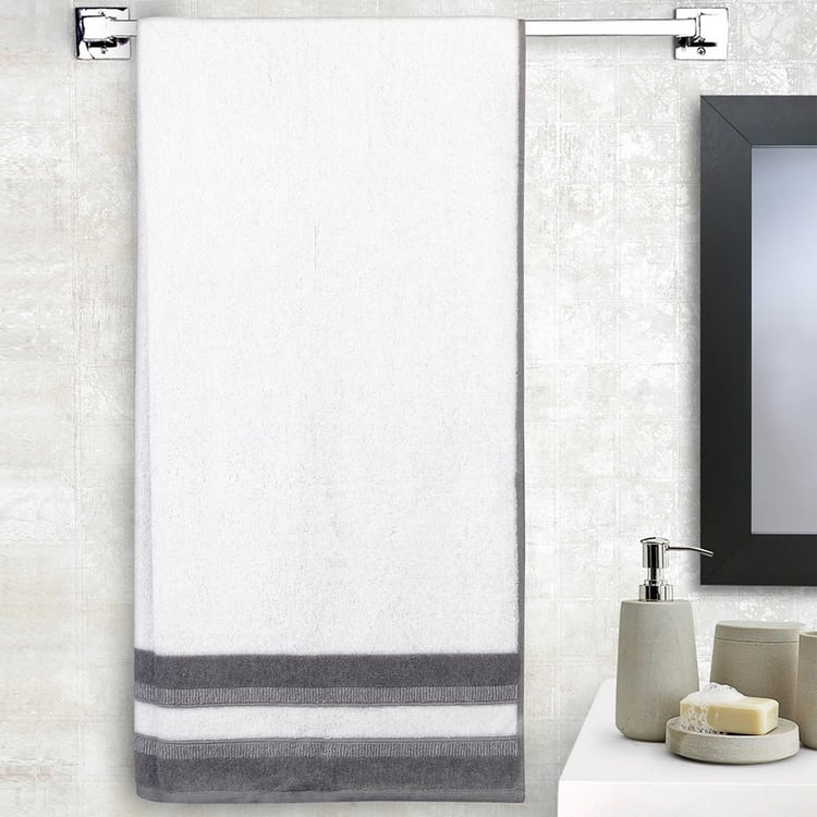 SPACES Bamboo Charcoal Textured Bath Towel - 76 x 150 cm