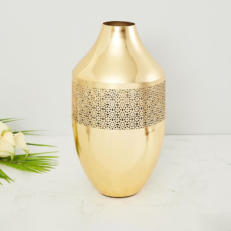 Splendid Laser Cut Floral Jaali Vase