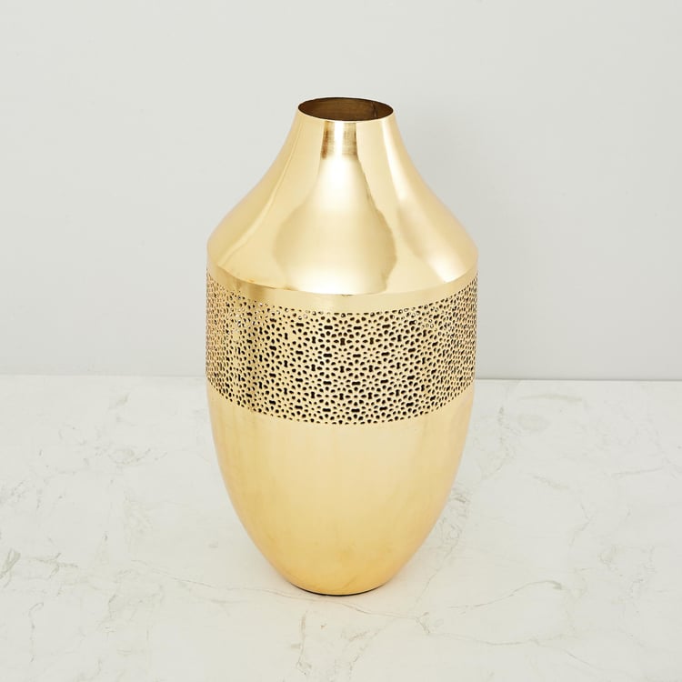 Splendid Laser Cut Floral Jaali Vase