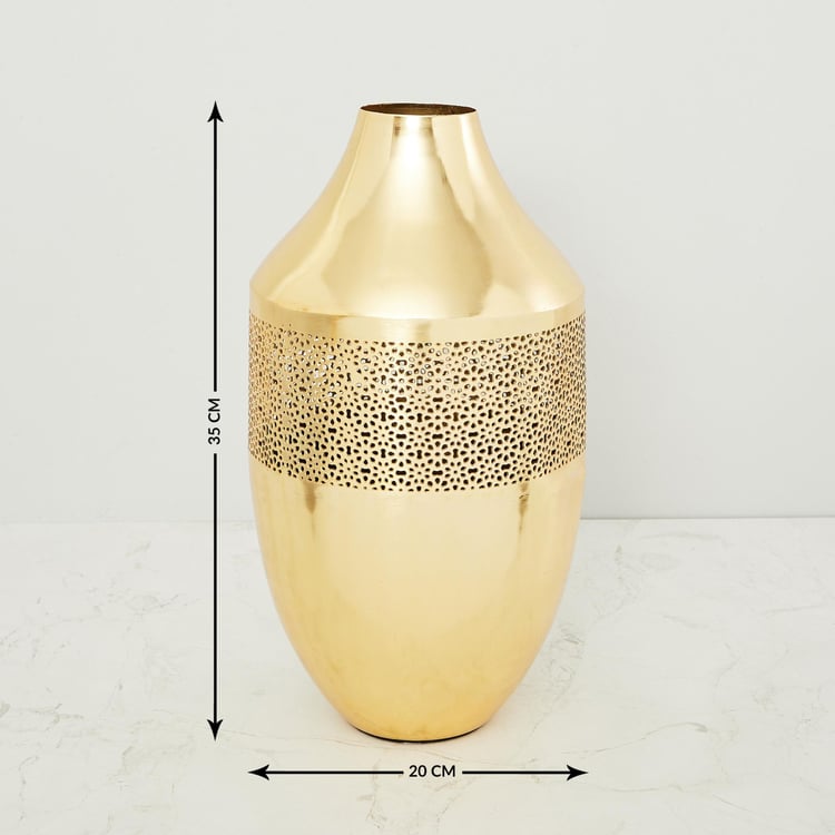 Splendid Laser Cut Floral Jaali Vase