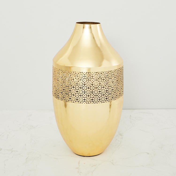 Splendid Laser Cut Floral Jaali Vase