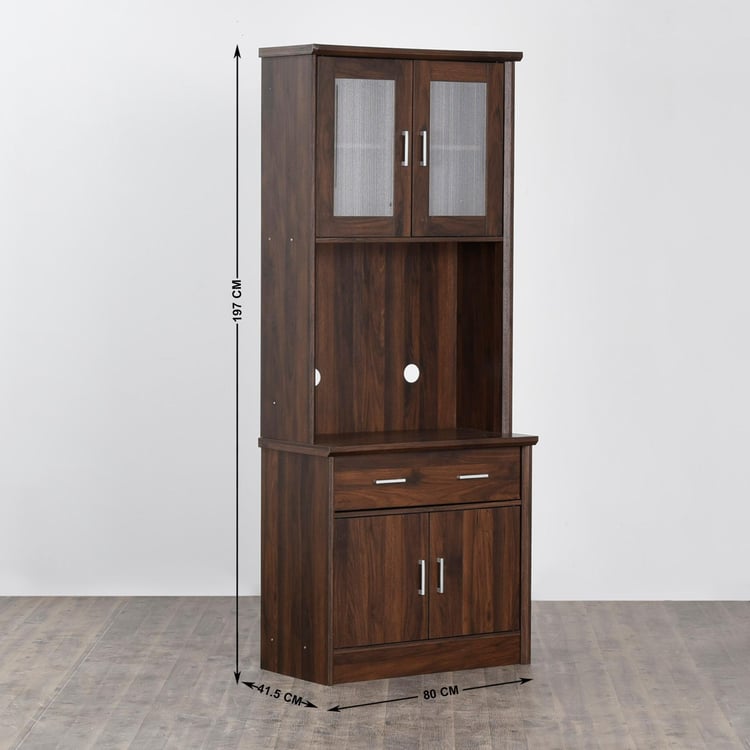 Lewis Buffet Hutch - Brown