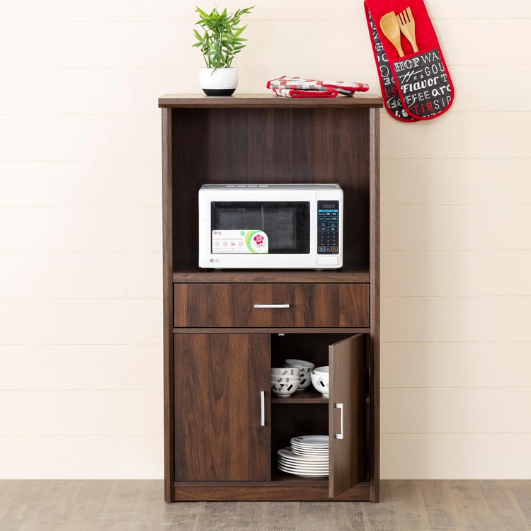 Lewis Microwave Cart - Brown