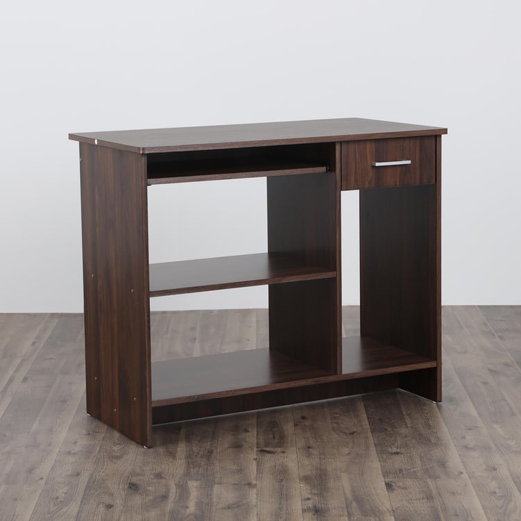 Lewis Melamine Finish Computer Desk - Brown