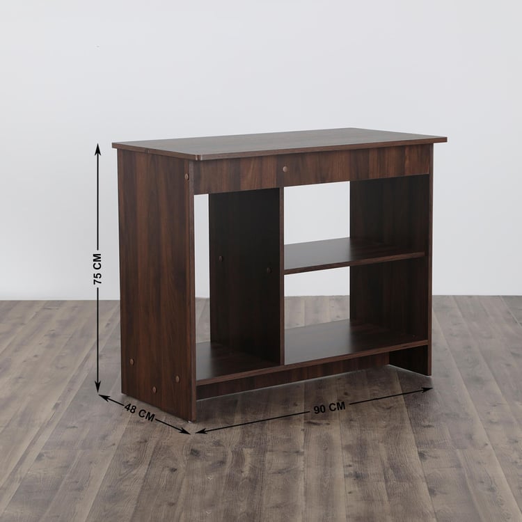 Lewis Melamine Finish Computer Desk - Brown