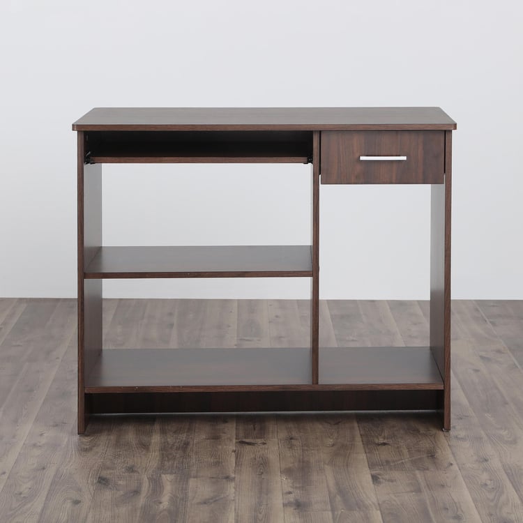 Lewis Melamine Finish Computer Desk - Brown