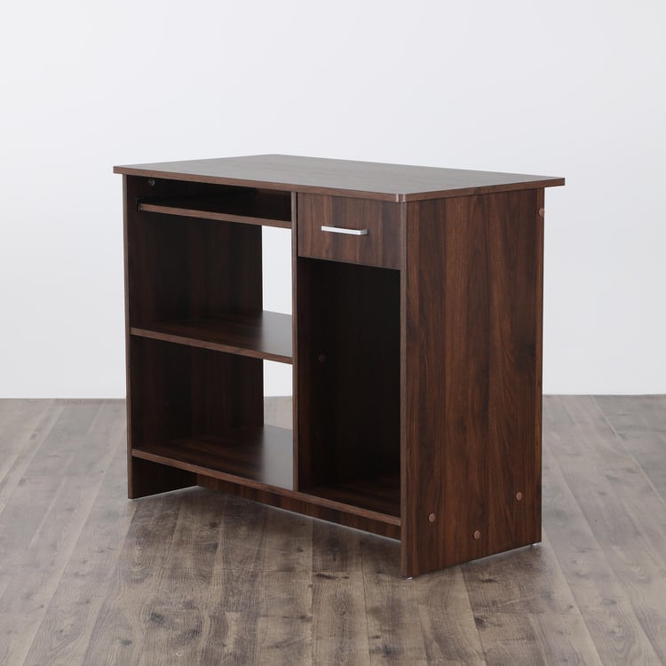 Lewis Melamine Finish Computer Desk - Brown