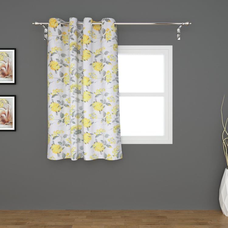 Lavish Velvet Printed Window Curtain Pair - 135 x 160 cm
