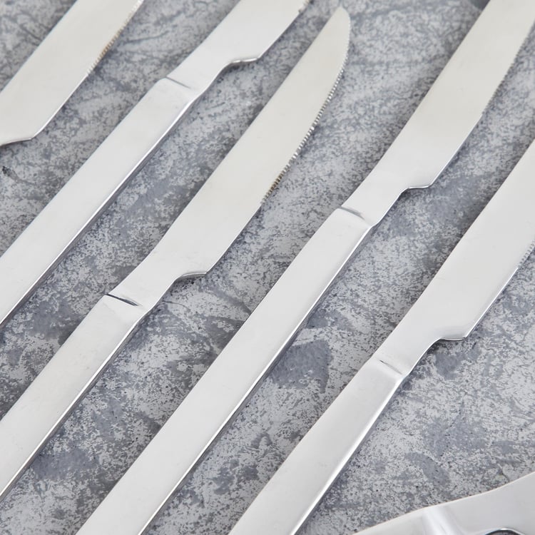 FNS 6-Piece Stainless-Steel Dessert Knife Set