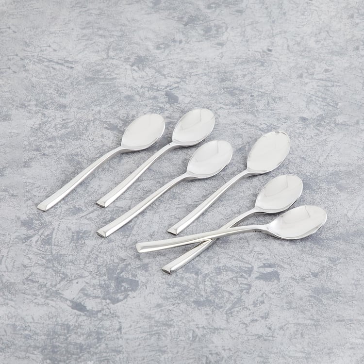 FNS 6-Piece Stainless Steel Tea Spoon Set