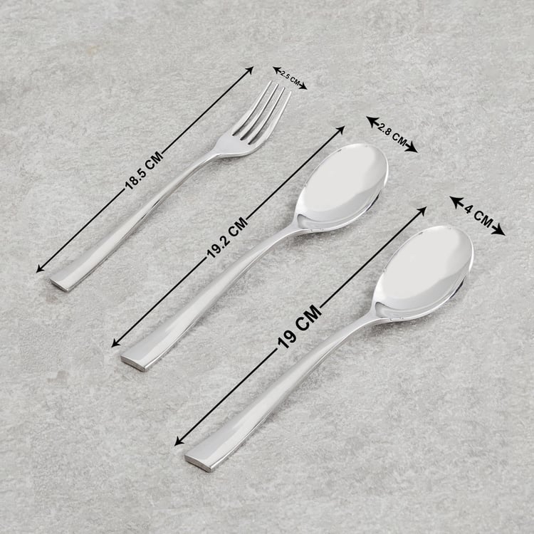 FNS Slimline 18-Pc. Hanging Cutlery Set with Stand