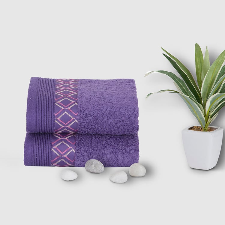 MASPAR Co-Exist 2-Pc. Embroidered Hand Towel Set - 40 x 70 cm