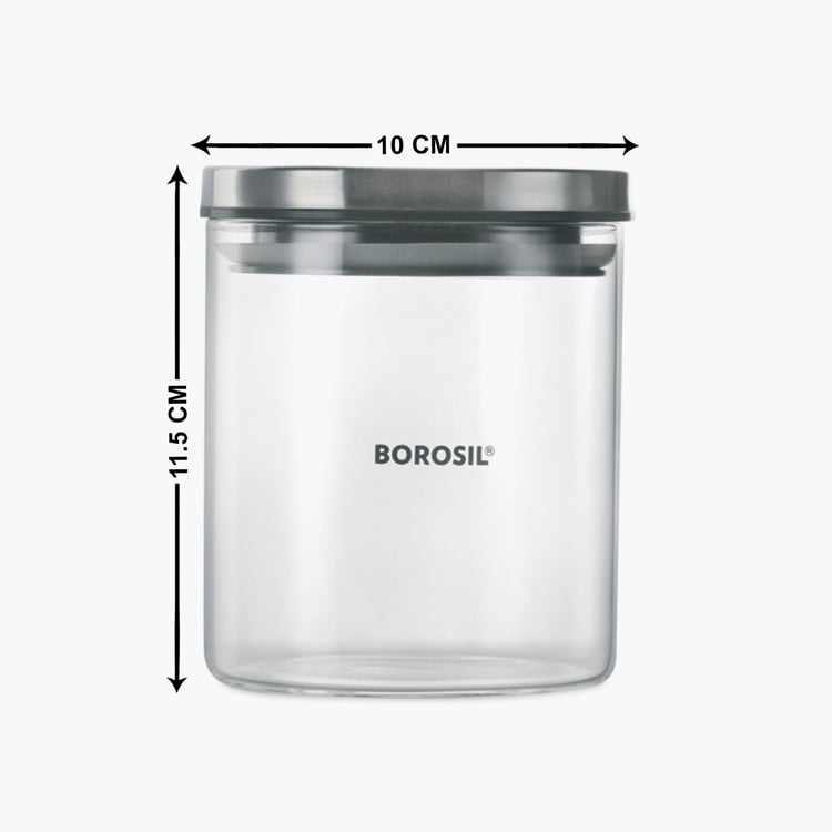 BOROSIL 2- Piece Classic Jar with Lid Set - 600ml